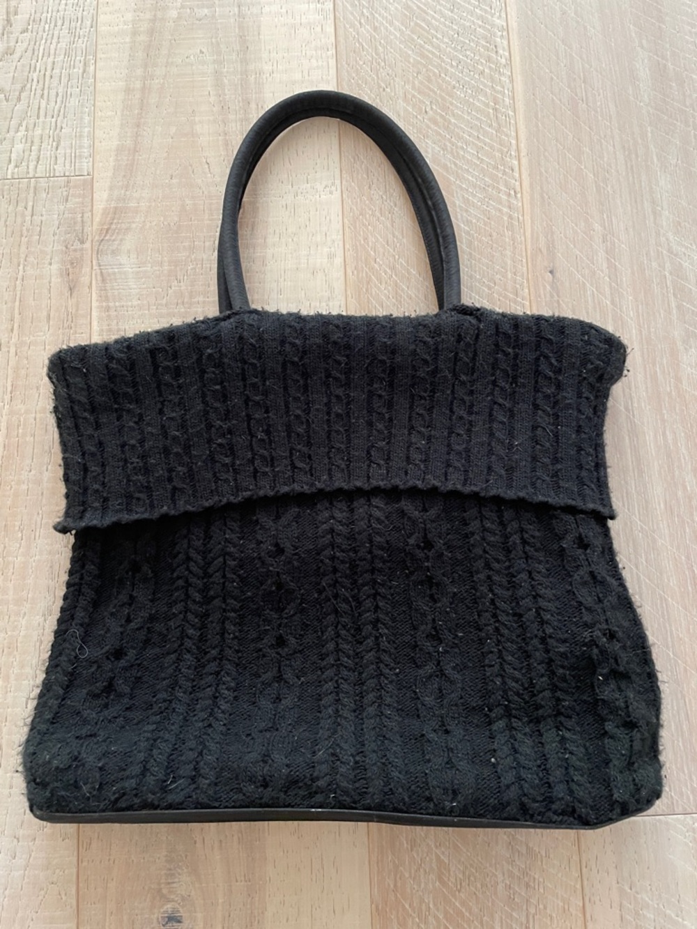 Vintage Y2K French Sweater Bag